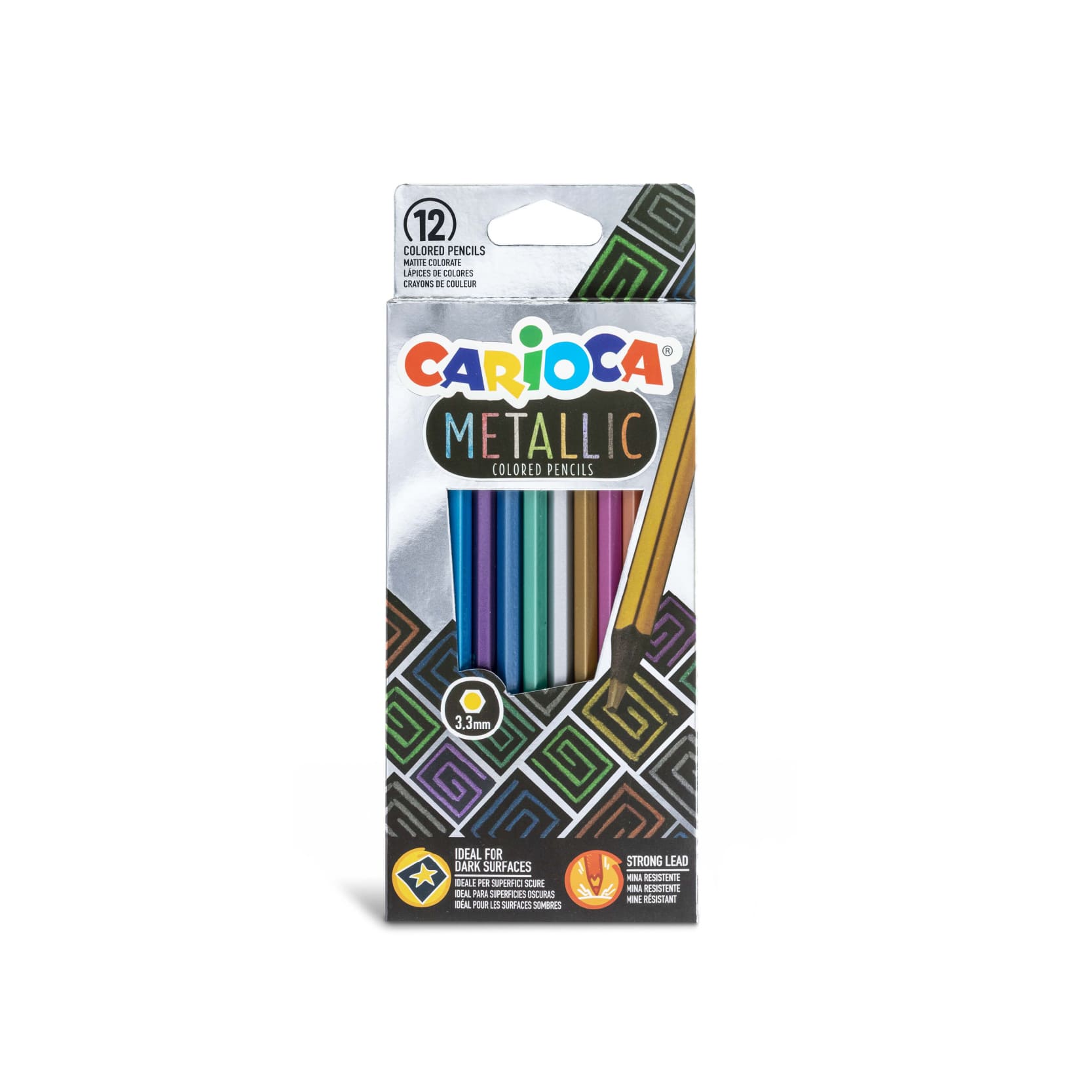 Lápices metálicos x12 Carioca