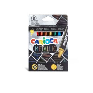 Crayones metálicos x8 Carioca