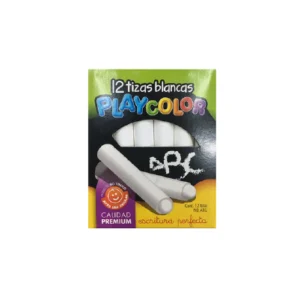 Tiza Playcolor X12 Blanca