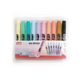 Marcador Trabi Big Brush Pastel X10