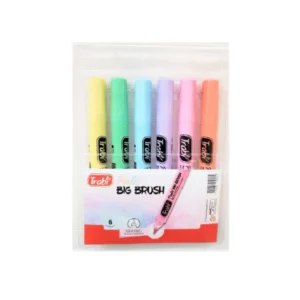 Marcador Trabi Big Brush X6 Pastel/Color