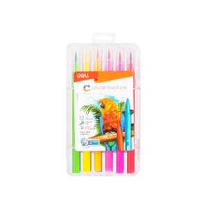 Marcador Deli Pincel X12