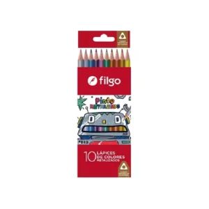 Lapiz Color Filgo X10 Metal Pinto