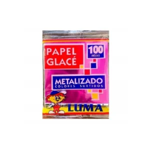 Papel Glase Luma Metal X 100!
