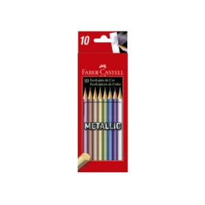 Lapiz Color Faber X10 Metalizado